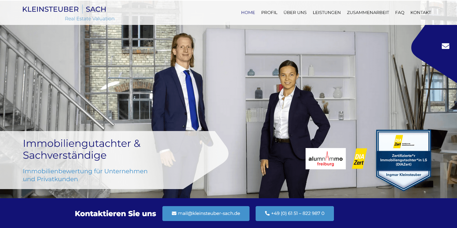 Immobiliengutachter & Sachverständige KLEINSTEUBER SACH