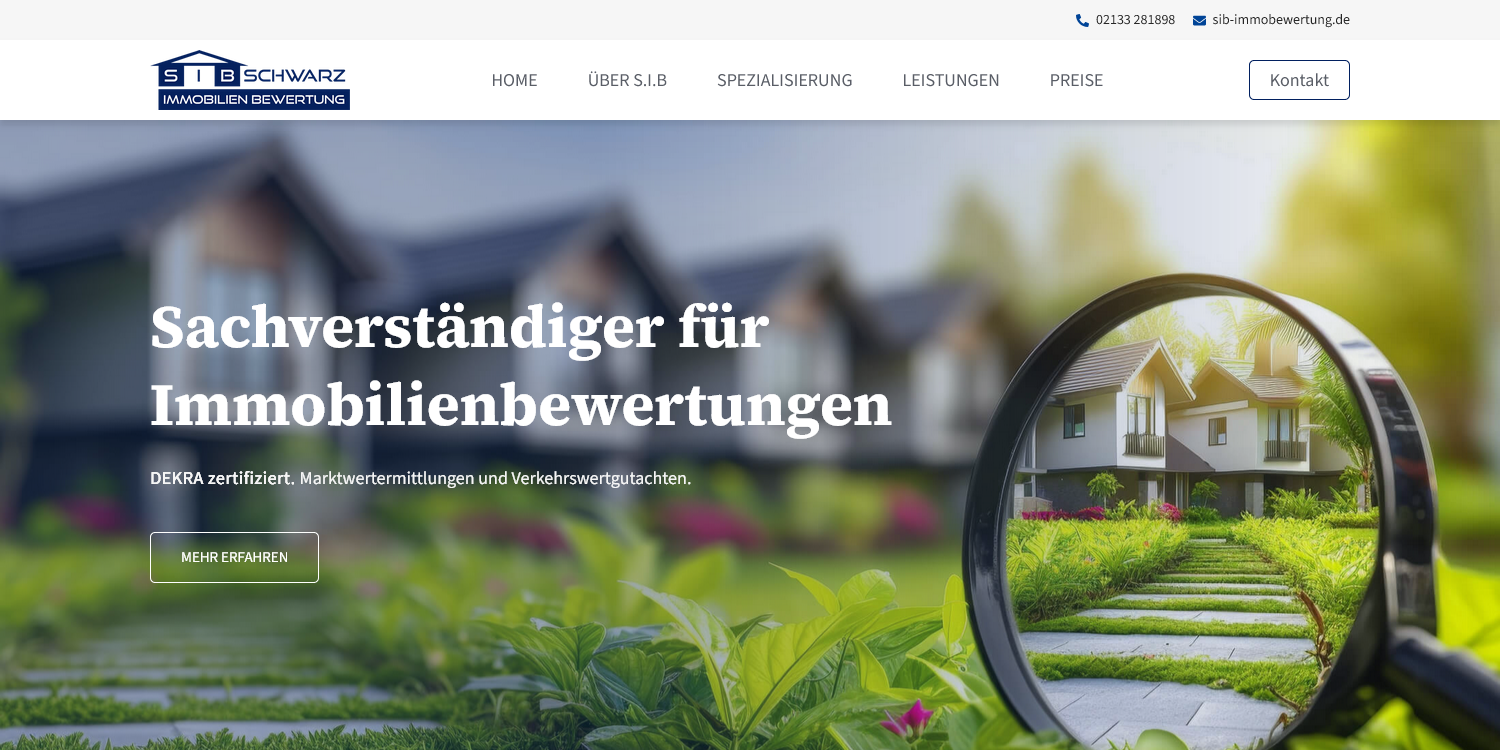 Schwarze Immobilienbewertung